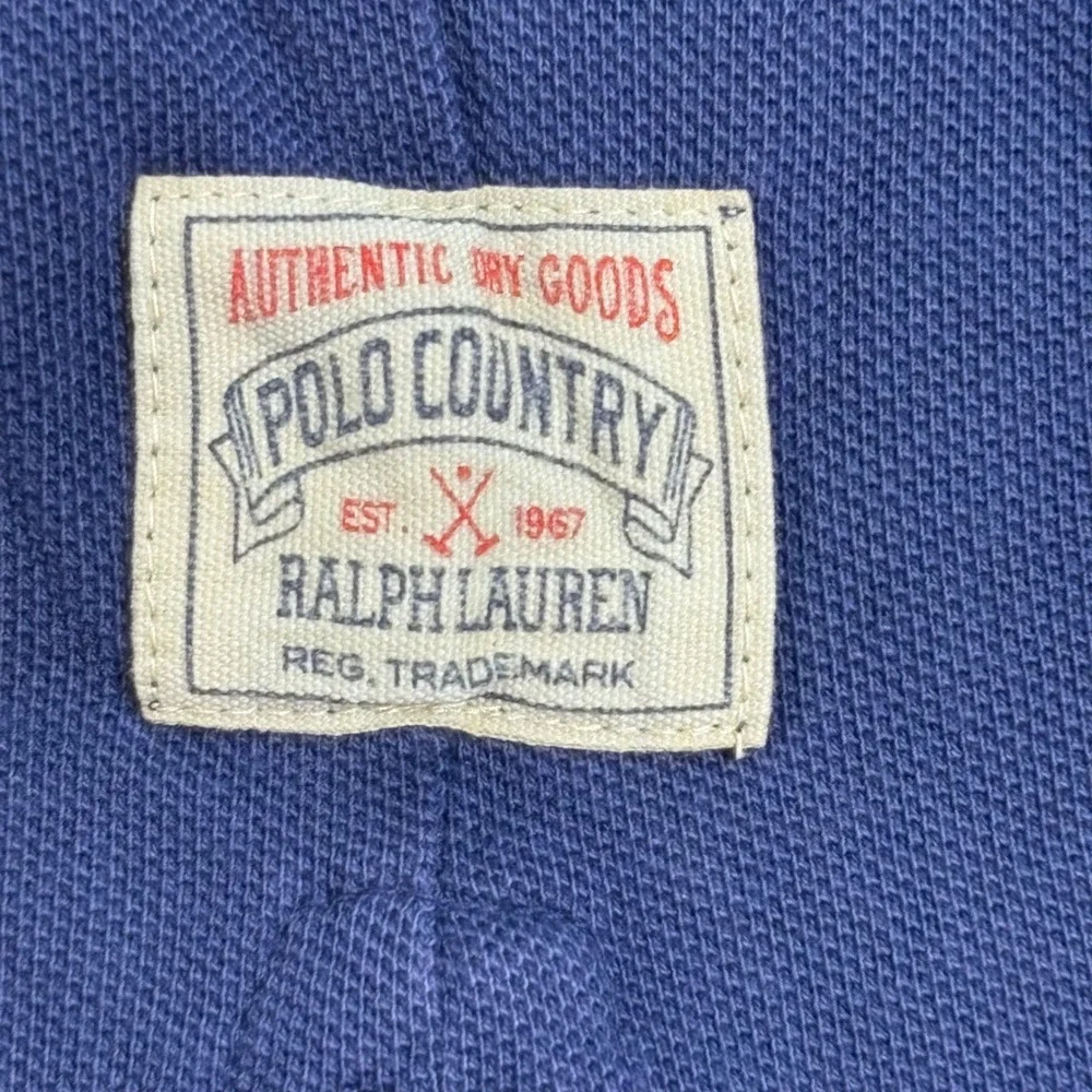 Polo Ralph Lauren Polo Shirt Mens Large Navy Blue Utility Pocket Polo Country L